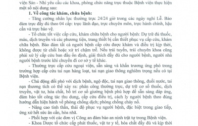 BIÊN BẢN TỰ KIỂM TRA, ĐÁNH GIÁ CHẤT LƯỢNG BỆNH VIỆN NĂM 2019